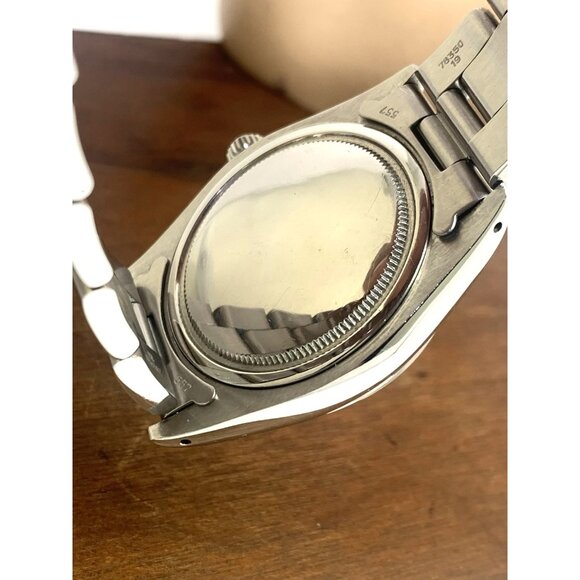 Rolex OysterDate Men's Watch 6694 Swiss Mechanical 70S Stella Green Lacquer Dial - Picture 6 of 16